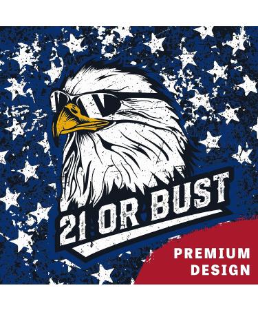 Play Platoon Tournament Series Cornhole Bags - Set of 8 - Red/Blue Eagle Design - Pro Style Dual Sided Slick and Sticky Bags - Buy Online on GoSupps.com