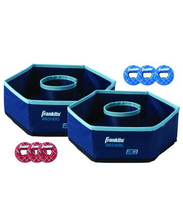 Franklin Sports Washer Set - (2) 12" x 12" Folding Targets - Portable Fun - Perfect for Beach, Tailgating, Parties - Replacement Bottle Cap Washers Washer Set  Bottle Cap Washers