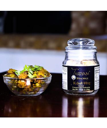 Tassyam Hingwale Premium Asafetida 1.8oz (50g) - Kabuli Hing, Hand Pounded, Natural, Onion Garlic Substitute - 1.76 Ounce (Pack of 1) - Buy Online on GoSupps.com