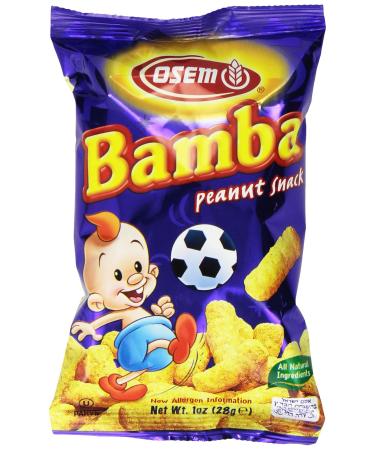 Osem Bamba Snack Peanut 1 Ounce (Pack of 24)