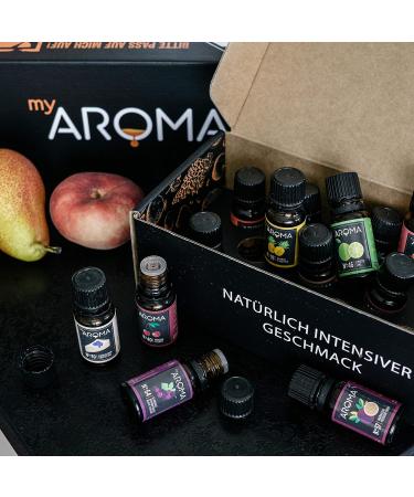 myAROMA No 20 fruit basket 10 ml pure natural aroma flavor drops for water and cocktails food flavoring for cooking and baking calorie and sugarfree - Buy Online on GoSupps.com