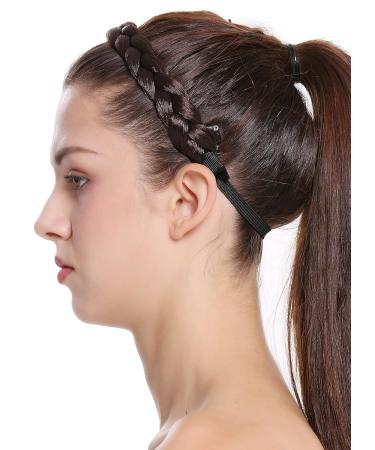 Buy WIG ME UP CXT-005-006 Braided Hairband Headband - Clip-In 2cm Wide Brown Braid for Traditional Costumes | International Shipping Available - Buy Online on GoSupps.com