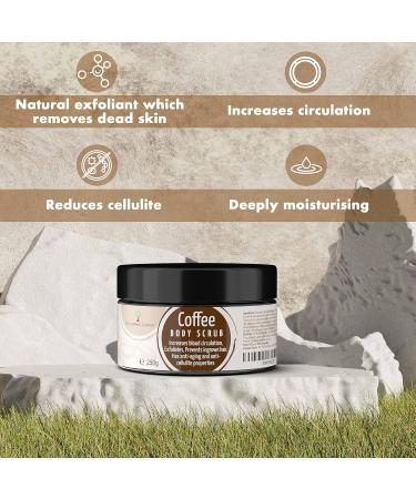 Coffee Body Scrub Exfoliating Energising Smooth Skin a blend of Natural & Organic Ingredients - Buy Online on GoSupps.com