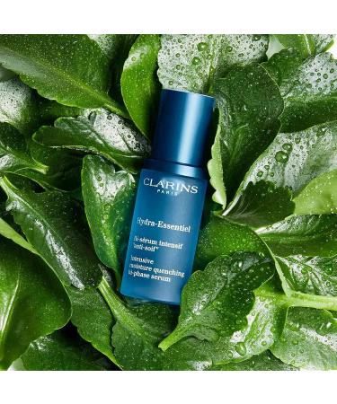 Clarins Hydra-Essentiel Intensive Bi-Phase Serum - Hydrates, Refreshes, Smooths, Refines Skin | Revives Radiance, Reduces Redness | Hyaluronic Acid | 1 Fl Oz - Buy Online on GoSupps.com