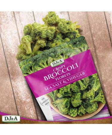 DJ&A Broccoli Florets Salt & Vinegar 12 x 25g - Buy Online on GoSupps.com