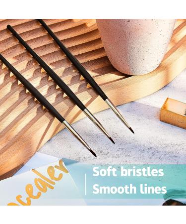 10 Pieces Thin Eyeliner Brushes - Fine Point Gel Eyeliner Tools for Perfect Eye Makeup - Synthetic Bristles for Wet Liquid & Water-Activated Eyeliner - Buy Online on GoSupps.com