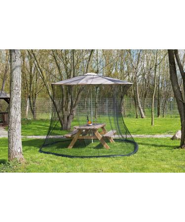 Infactory Moskitonetz Umbrella - Premium Mosquito Net for Parasols (330x250 cm) | 220 Mesh Black Mosquito Protection - Buy Online on GoSupps.com