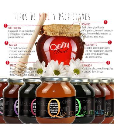100% Pure Bee Honey. Raw Honey. 1 Kg. Produced in Spain. Unpasteurized and unheated. High quality artisan. Glass jar. Great variety of exquisite flavors. (Orange Blossom) - Buy Online on GoSupps.com
