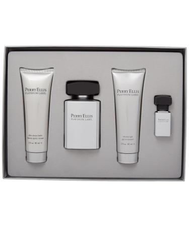 Perry Ellis Platinum Label Men 4 Piece Gift Set - Buy Online on GoSupps.com