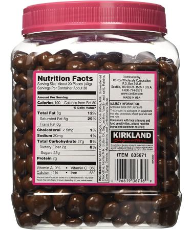Kirkland Signature Milk Chocolate Raisins 108 Ounce - 2 Pack | Bulk Chocolate Covered Raisins - Buy Online on GoSupps.com
