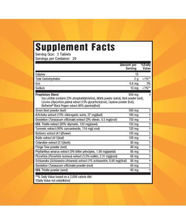 Nature's Secret Milk Thistle Liver Cleanse - 18 Botanical Blend for Detox & Healthy Liver Function - Antioxidant Support - 60 Tablets - Buy Online on GoSupps.com