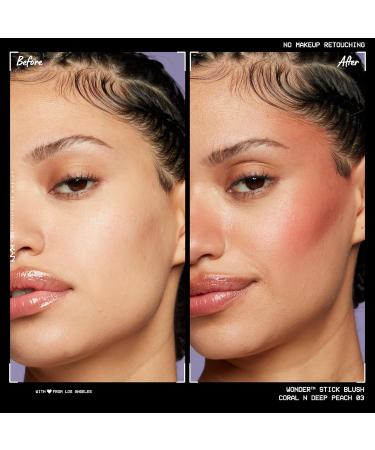 Buy NYX Professional Makeup Wonder Stick - Coral 'N' Deep Peach | Hydrating Vegan Formula with Hyaluronic Acid | International Shipping Available - Buy Online on GoSupps.com