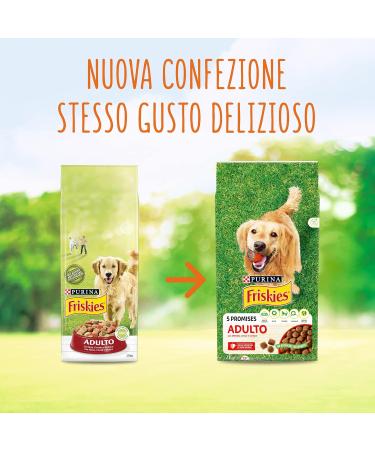 Purina Friskies Adult Dog Food with Beef Cereals and Vegetables 12 kg - Buy Online on GoSupps.com