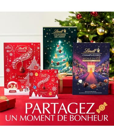 Lindt - Calendrier de l'Avent - Assortiment de Chocolats au Lait Noirs et Blancs - Id al pour No l 221g Assortiment 221g - Buy Online on GoSupps.com