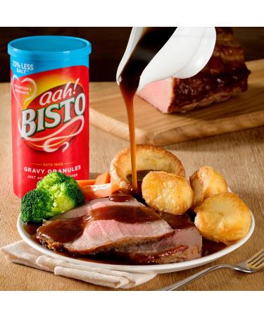 Bisto Reduced Salt Beef Gravy Granules 350g - Perfect for Hearty Family Meals - Buy Online on GoSupps.com