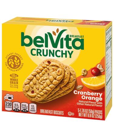 Belvita Cranberry Orange Breakfast Biscuits - 6 Boxes, 5 Packs per Box (4 Biscuits Per Pack) - Buy Online on GoSupps.com