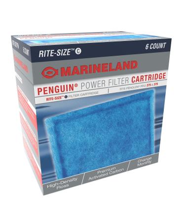 MarineLand Penguin Power Filter Rite-Size Cartridge 6-Count Size C