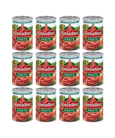 Contadina Canned Tomatoes Canned Tomato Paste, 12 Pack, 12 oz Can