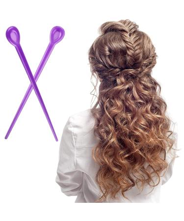 180-Piece Purple Plastic Hair Curler Roller Picks Set for Styling - Perfect Christmas or Valentine's Day Gift - Buy Online on GoSupps.com
