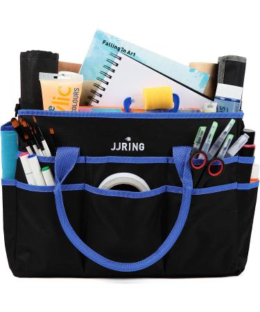 Large Multi-Functional 600D Nylon Artist Tote Bag with 16 Pockets - Blue | Perfect for Art, Craft, Sewing, Make-up, School, Medical & Office Supplies - Buy Online on GoSupps.com
