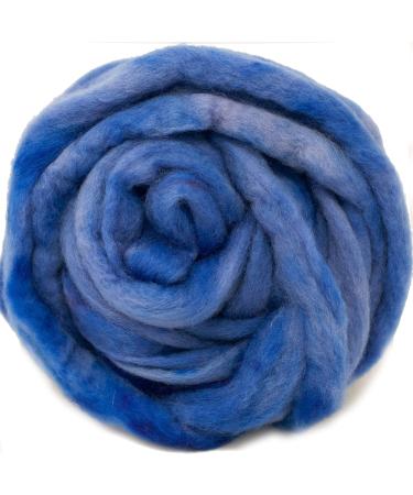 Wool Roving Hand Dyed. Super Soft BFL Combed Top Pre-Drafted for Easy Hand Spinning. Artisanal Craft Fiber ideal for Felting  Weaving  Wall Hangings and Embellishments. 1 Ounce. Copenhagen Blue 1 oz Copenhagen - Buy Online on GoSupps.com