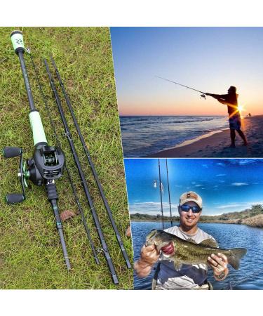 Soougayilang Speed Bass Fishing Rods - Portable 2.1m / 6.89ft Carbon Fishing Rods for Freshwater - Left-Handed A-Baitcasting Rod - International Shipping Available - Buy Online on GoSupps.com