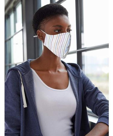 Quality Durables Unisex Reusable Woven Face Cover - SM Stripes & Gingham | Eco-Friendly Face Mask for All International Shipping - Buy Online on GoSupps.com