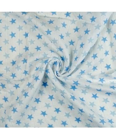 MuslinZ 6pk Baby Muslin Squares - Blue - Soft & Absorbent 100% Cotton - 70x70cm - Newborn Essential & Multi-Use - Buy Online on GoSupps.com