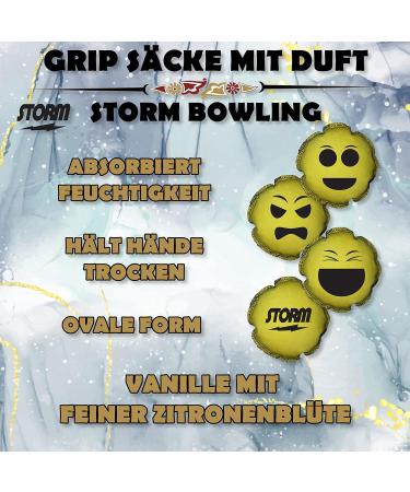 EMAX Bowling Accessories: Storm Grip Bag Scented Grip Sack Rosin Bag & Angry Stormoji Grip Ball - Shop Globally! - Buy Online on GoSupps.com