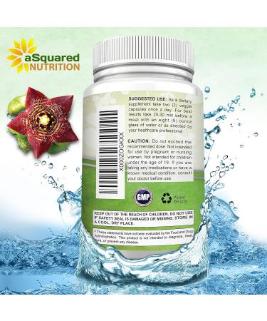 Caralluma Fimbriata 1200mg - 180 Capsules | Natural Weight Loss Diet Pill | Appetite Suppressant & Energy Booster | Max Strength Fat Burn | Plant Root Extract - Buy Online on GoSupps.com