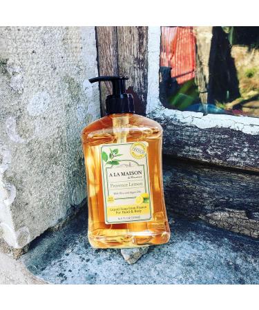 A La Maison Provence Lemon Hand Soap 16.9 Fl oz (Pack of 3) - Moisturizing French Milled Natural Hand Wash - Buy Online on GoSupps.com