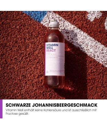 Vitamin Well Vitamin Water - Low-Calorie Functional Drink with Vitamin C B6 & B12 (12 x 500ml) - Order Internationally! - Buy Online on GoSupps.com