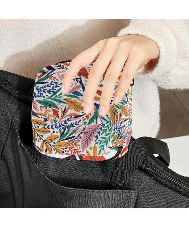Tropical Leaves Napkin Storage Bag | Colorful Portable Period Pocket for Women & Teens | Menstrual Cup & Breastfeeding Insert Holder - Buy Online on GoSupps.com