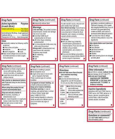 Tylenol Cold + Flu Severe Medicine - Daytime Relief Liquid 8 fl. oz - Buy Online on GoSupps.com
