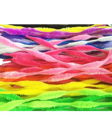 Caryko Fuzzy Bump Chenille Stems Pipe Cleaners Pack of 100 - Assorted Colors - Buy Online on GoSupps.com