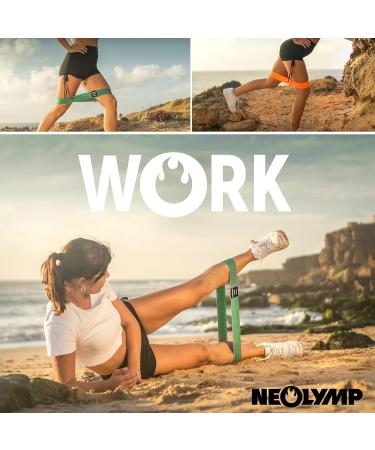 Buy Neo-Olympe Short Fitness Bands Set - Washable Resistance Bands with eBook for Strength Training & Gymnastics | Best Booty Bands & Fitness Straps - Buy Online on GoSupps.com
