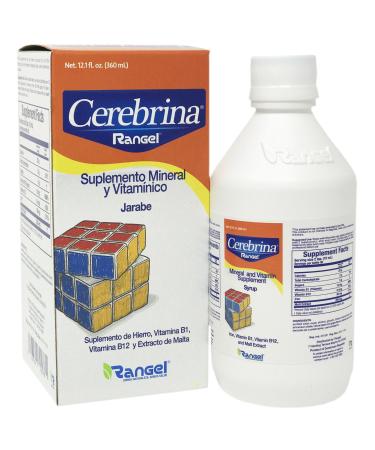 Vino Cerebrina Mineral and Vitamin Siplement Syrup - Suplemento Mineral y Vitaminico Rangel 12 OZ