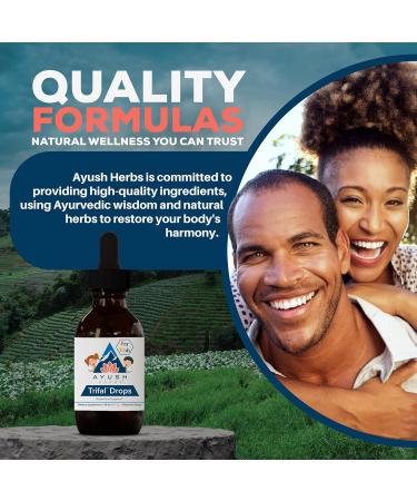 Ayush Herbs Trifal Drops - Digestive & Immune Wellness Booster for Kids Kids Alcohol Free Digestive Support Drops with Amla for Toddlers Children - 2 FL Oz Dropper Bottle (80 Servings) - Buy Online on GoSupps.com