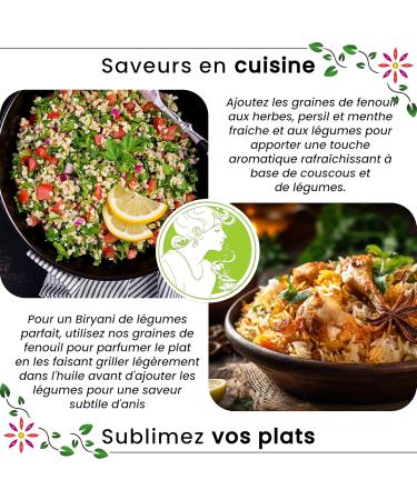  Ascenbio Ascenbio Organic fennel seeds Digestion breastfeeding and lactation herbal tea 180 g bulk Prepared and packaged in F - Buy Online on GoSupps.com