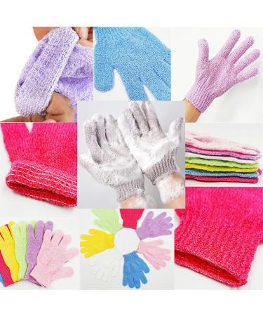 TINTAO Exfoliating Bath Gloves | Body Scrub Gloves for Spa & Shower | Skin Massage & Exfoliation | #W101 (Colored 01 - Buy Online on GoSupps.com
