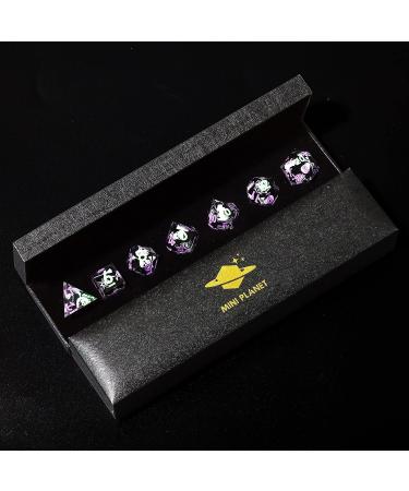 Halloween Glow in The Dark Layered Theme Dice Set - MINI PLANET DND Polyhedral Sharp Galaxy Handmade Crafted Dice (Halloween DICE 3) - Buy Online on GoSupps.com