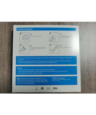 Fasola Shower Foot Cover - Non-Slip Waterproof Ankle Cast Protector for Toe Ankle | Reusable Inflatable Cast Bag for Dry Foot | Non-Slip Bottom - Buy Online on GoSupps.com