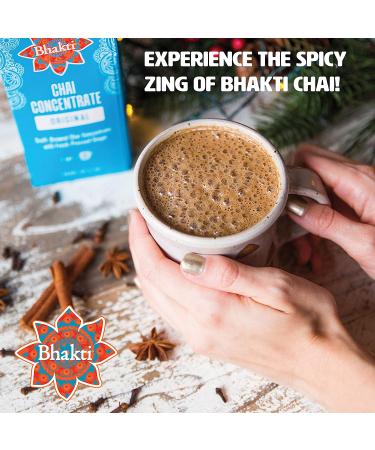 Bhakti Fair Trade Vegan Premium Chai Tea Concentrate 2-Pack - Original Flavor - 64 Fl Oz Total - Buy Online on GoSupps.com