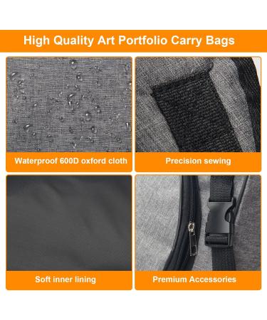 Boyistar Art Portfolio Carry Bag 20 x 26 - Canvas Artist Backpack for Drawing Board - Large Capacity Traveling Outdoor Case - Black - Buy Online on GoSupps.com