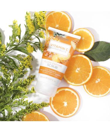 Creightons Vitamin C Superfruits Glow Enzyme Scrub - Energising Exfoliating Scrub with Natural Fruit Acids & Enzymes for Clear Radiant Skin - 150ml - Buy Online on GoSupps.com