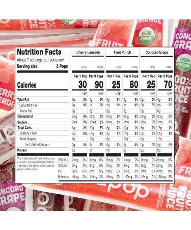 GoodPop Organic Freezer Pops | 100% Juice | No Added Sugar - 20ct - Buy Online on GoSupps.com
