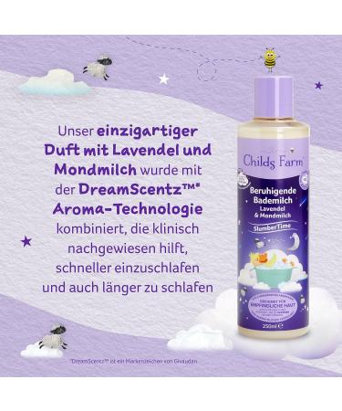 Childs Farm Slumberime Lavender & Moon Milk Bath | Soothing Bubble Bath for Newborns & Kids - Gentle for Sensitive Skin & Eczema - Buy Online on GoSupps.com