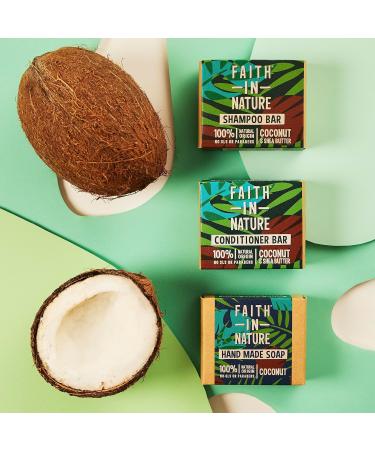  FAITH IN NATURE Faith in Nature Natural Solid Shampoo with Coconut and Shea Butter Moisturizing Vegan & Cruelty-Free Paraben & SLES Free for Normal to Dry Hair 85g - Buy Online on GoSupps.com