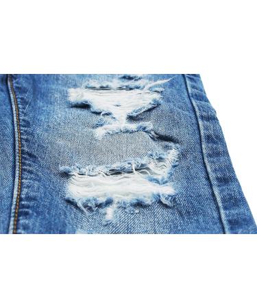KIDSCOOL SPACE Baby Boys Jeans | Elastic Waist | Straight Fit | Ripped Denim | Blue-6014 | 2-3 Years - Buy Online on GoSupps.com