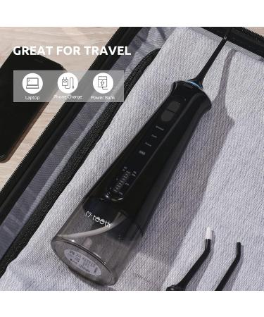 Water Flosser Cordless - Rechargeable Dental Oral Irrigator with 3 Modes 4 Jet Tips & 300ml Tank IPX7 Waterproof for Home & Travel - Buy Online on GoSupps.com